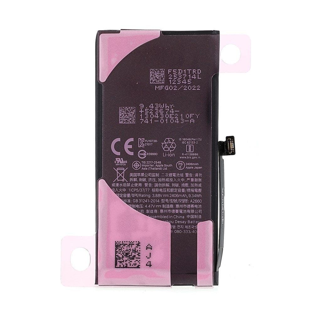 Pièce d'origine Batteries Batterie interne 3.88v 2406mAh iPhone 13 Mini