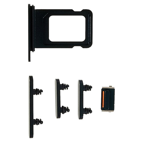 Pièce compatible Châssis Châssis intermédiaire seul iPhone 14 Noir