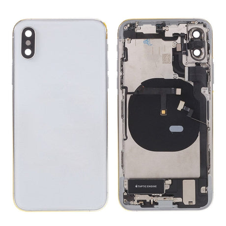 Pièce compatible Châssis Coque arrière complète iPhone Xs Blanc