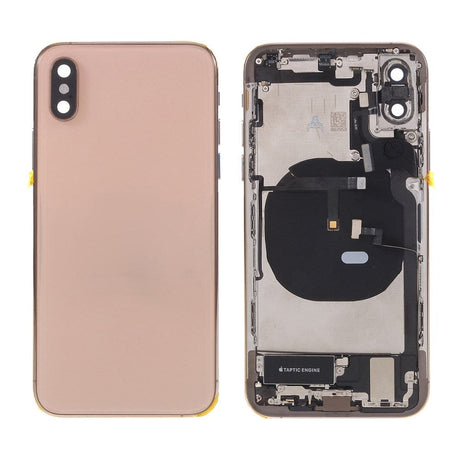 Pièce compatible Châssis Coque arrière complète iPhone Xs Gold