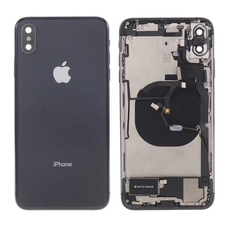 Pièce compatible Châssis Coque arrière complète iPhone Xs Max Noir