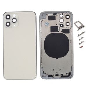 Pièce compatible Pièces de rechange pour téléphones mobiles Coque arrière iPhone 11 Pro Blanc