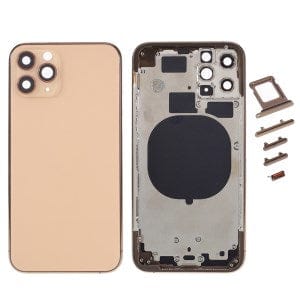 Pièce compatible Pièces de rechange pour téléphones mobiles Coque arrière iPhone 11 Pro Gold