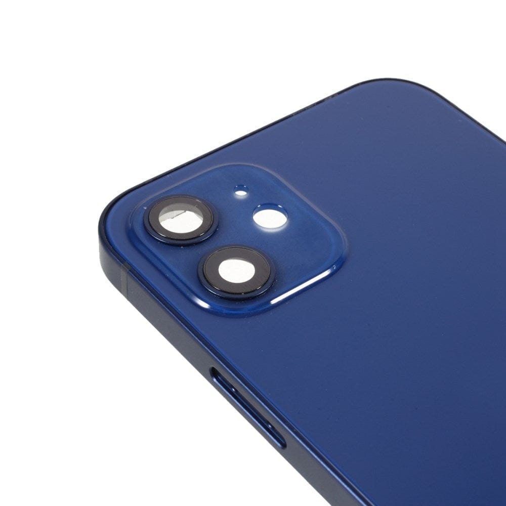 Pièce compatible Châssis Coque arrière iPhone 12 Bleu