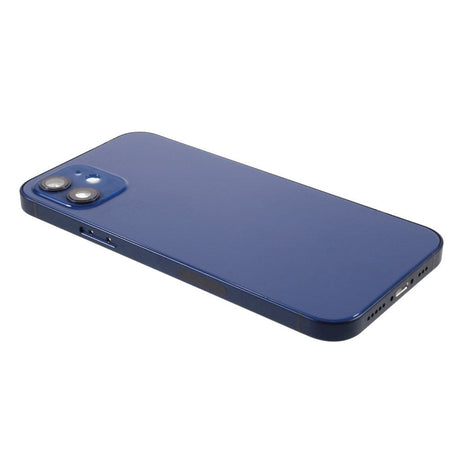 Pièce compatible Châssis Coque arrière iPhone 12 Bleu