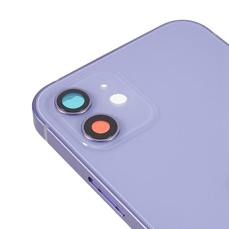 Pièce compatible Châssis Coque arrière iPhone 12 Mauve