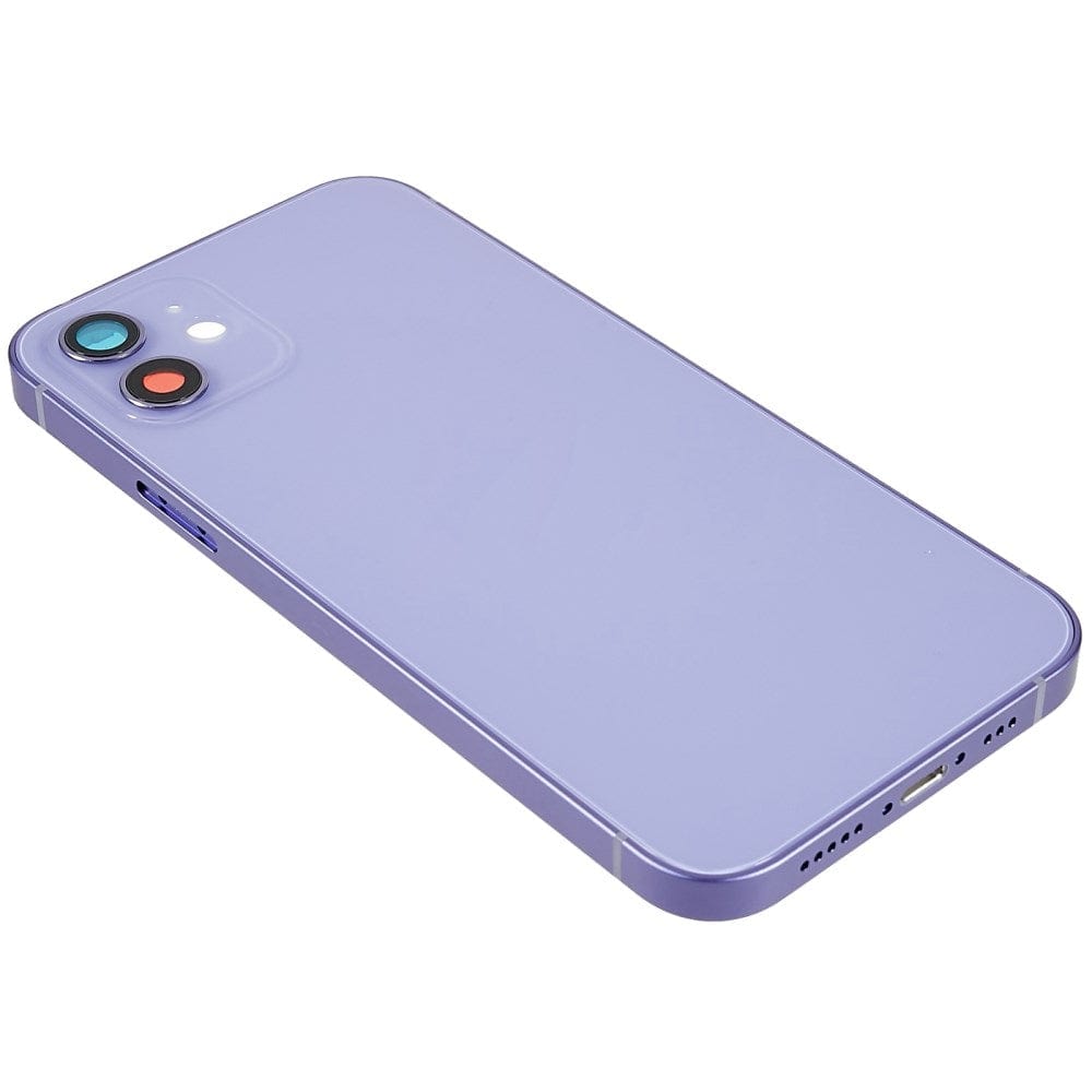 Pièce compatible Châssis Coque arrière iPhone 12 Mauve