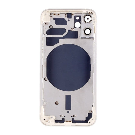 Pièce compatible Châssis Coque arrière iPhone 12 Mini Blanc