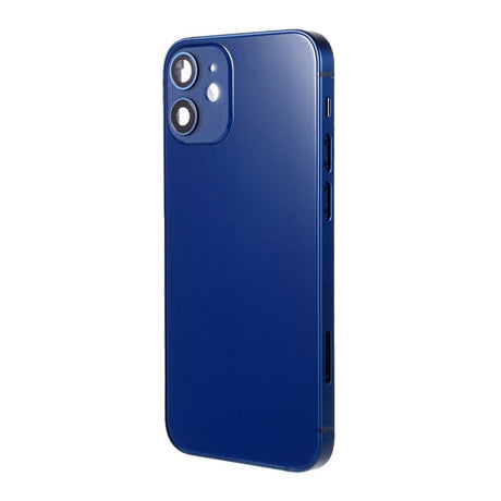 Pièce compatible Châssis Coque arrière iPhone 12 Mini Bleu