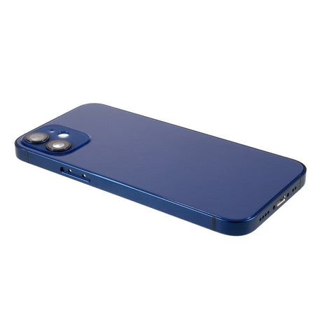 Pièce compatible Châssis Coque arrière iPhone 12 Mini Bleu