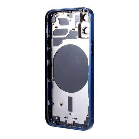 Pièce compatible Châssis Coque arrière iPhone 12 Mini Bleu