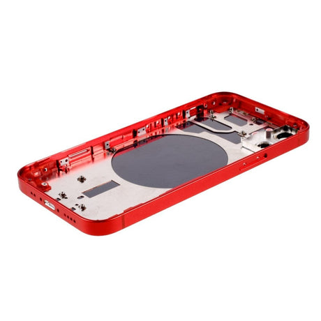 Pièce compatible Châssis Coque arrière iPhone 12 Mini Rouge