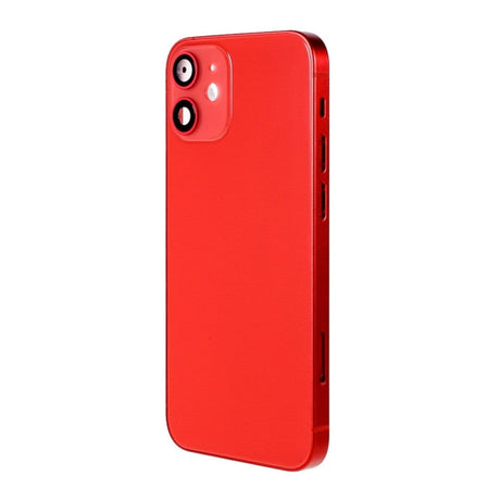 Pièce compatible Châssis Coque arrière iPhone 12 Mini Rouge