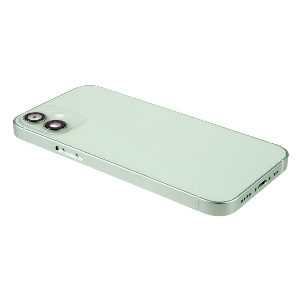 Pièce compatible Châssis Coque arrière iPhone 12 Mini Vert