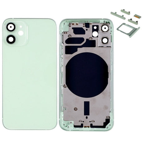 Pièce compatible Châssis Coque arrière iPhone 12 Mini Vert