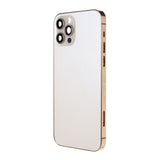 Pièce compatible Châssis Coque arrière iPhone 12 Pro Gold