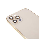 Pièce compatible Châssis Coque arrière iPhone 12 Pro Gold