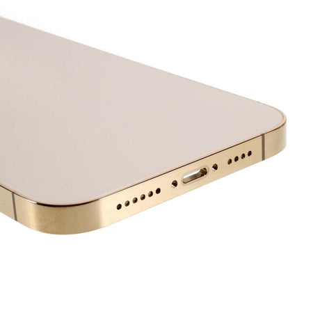 Pièce compatible Châssis Coque arrière iPhone 12 Pro Max Gold