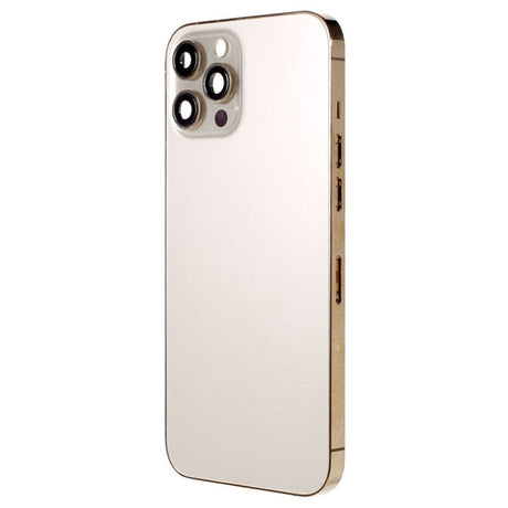 Pièce compatible Châssis Coque arrière iPhone 12 Pro Max Gold