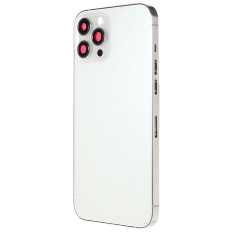 Pièce compatible Châssis Coque arrière iPhone 12 Pro Max Silver