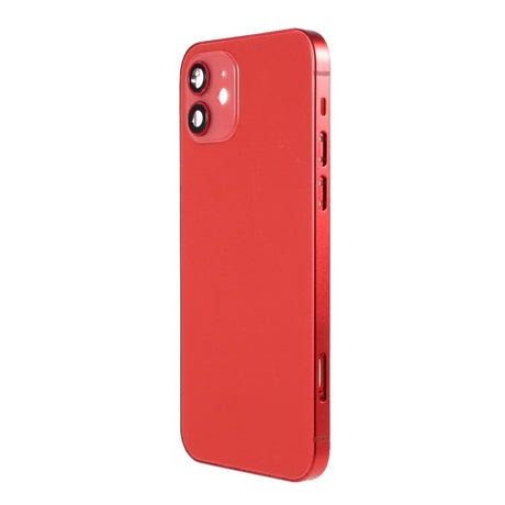 Pièce compatible Châssis Coque arrière iPhone 12 Rouge