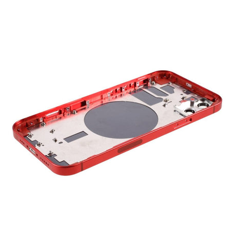 Pièce compatible Châssis Coque arrière iPhone 12 Rouge