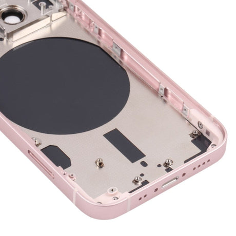 Pièce compatible Châssis Coque arrière iPhone 13 Mini Rose