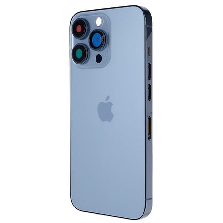 Pièce compatible Châssis Coque arrière iPhone 13 Pro Bleu