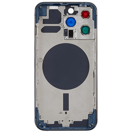 Pièce compatible Châssis Coque arrière iPhone 13 Pro Bleu