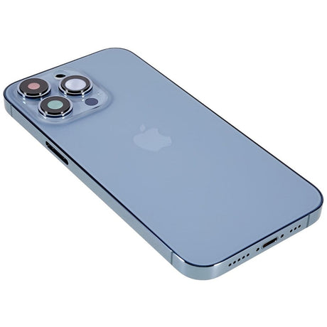 Pièce compatible Châssis Coque arrière iPhone 13 Pro Bleu