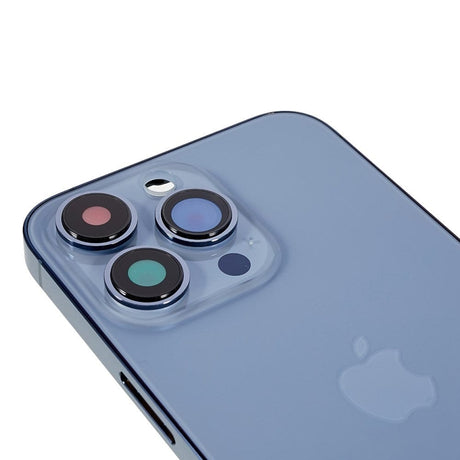 Pièce compatible Châssis Coque arrière iPhone 13 Pro Bleu