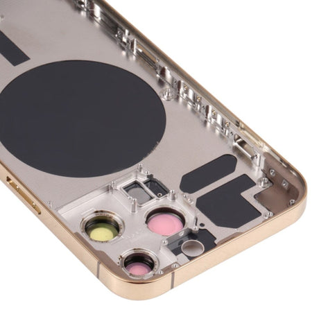 Pièce compatible Châssis Coque arrière iPhone 13 Pro Gold