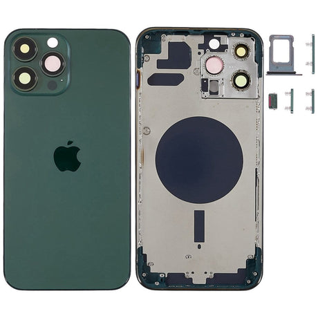 Pièce compatible Châssis Coque arrière iPhone 13 Pro Vert