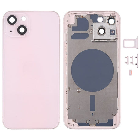 Pièce compatible Châssis Coque arrière iPhone 13 Rose