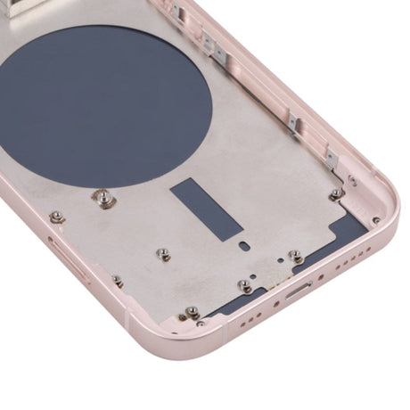 Pièce compatible Châssis Coque arrière iPhone 13 Rose