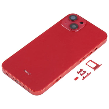 Pièce compatible Châssis Coque arrière iPhone 13 Rouge