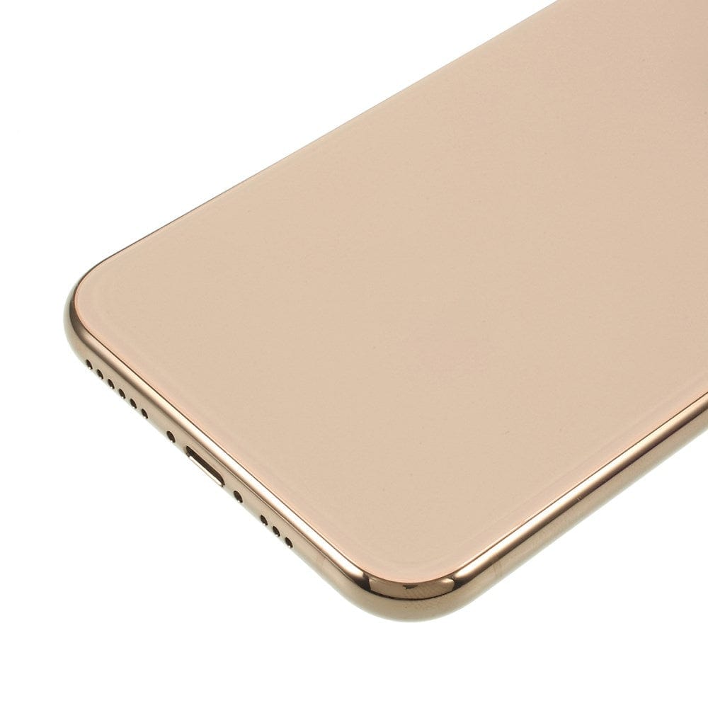 Pièce compatible Châssis Coque arrière iPhone Xs Gold