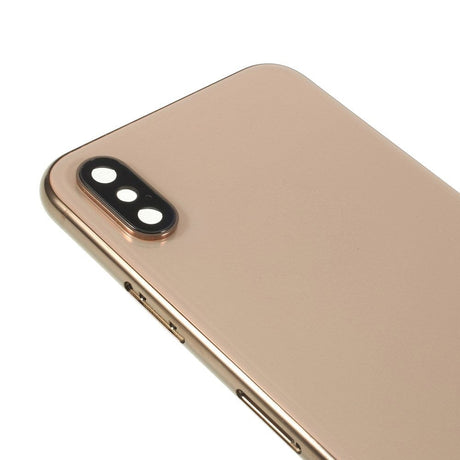 Pièce compatible Châssis Coque arrière iPhone Xs Gold