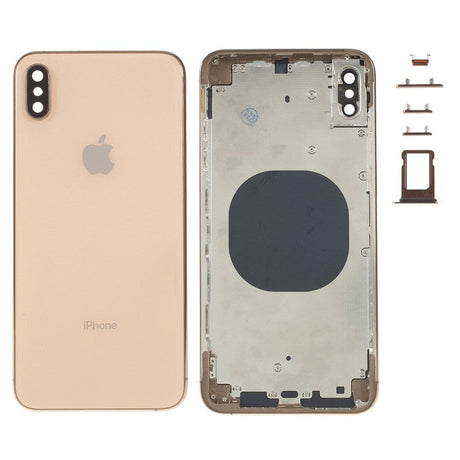 Pièce compatible Châssis Coque arrière iPhone Xs Max Gold