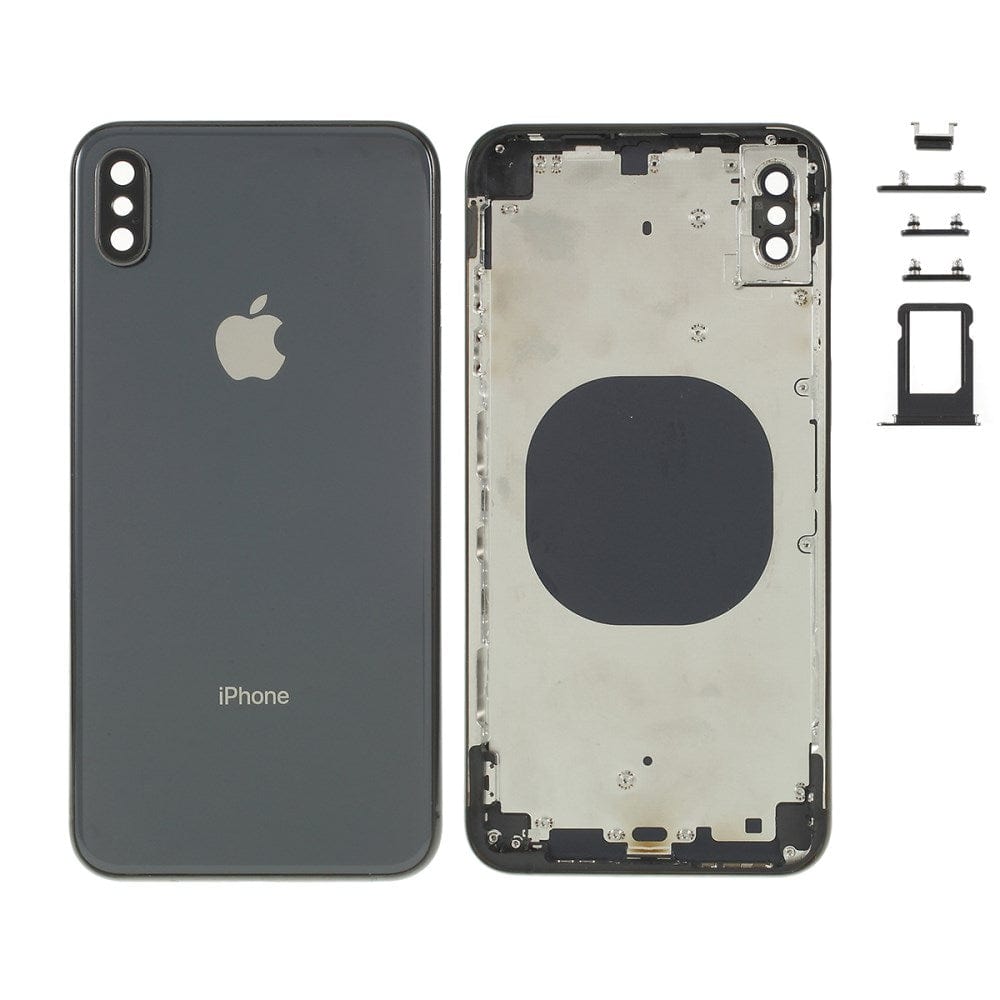 Pièce compatible Châssis Coque arrière iPhone Xs Max Noir