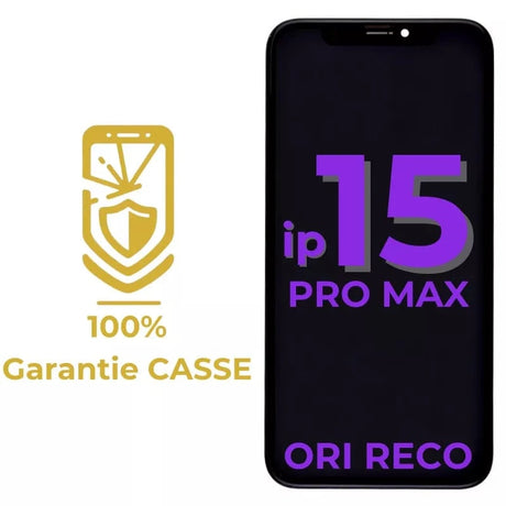 Livraison gratuite Écrans Écran complet OLED reconditionné + Garantie Casse iPhone 15 Pro Max