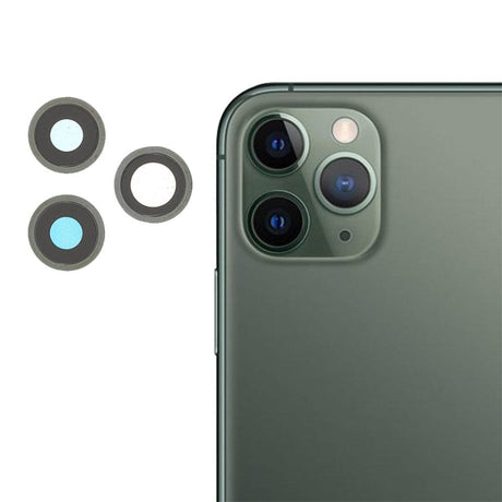 Pièce compatible Caméras Lentilles caméra arrière + contours iPhone 11 Pro Max Vert