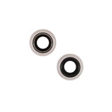 Pièce compatible Caméras Lentilles caméra arrière + contours iPhone 13 Blanc