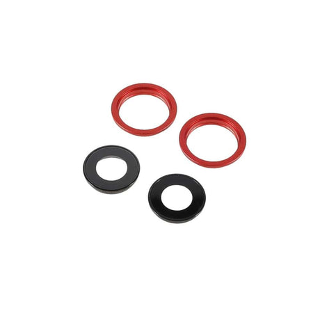 Pièce compatible Caméras Lentilles caméra arrière + contours iPhone 13 Mini Rouge