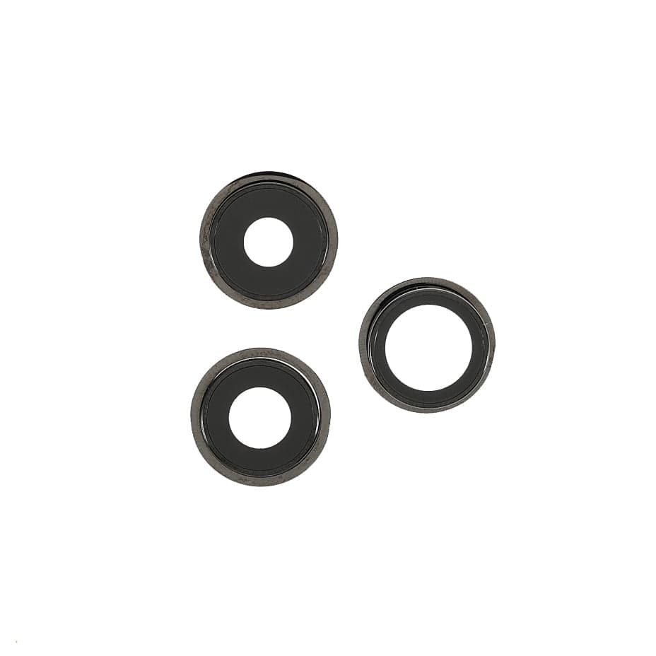 Pièce compatible Caméras Lentilles caméra arrière + contours iPhone 13 Pro Max Noir