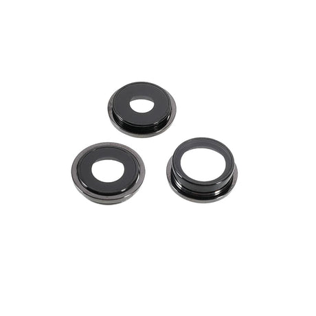 Pièce compatible Caméras Lentilles caméra arrière + contours iPhone 13 Pro Max Noir