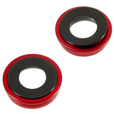 Pièce compatible Caméras Lentilles caméra arrière + contours iPhone 14 Plus Rouge