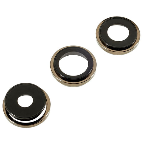 Pièce compatible Caméras Lentilles caméra arrière + contours iPhone 14 Pro Gold