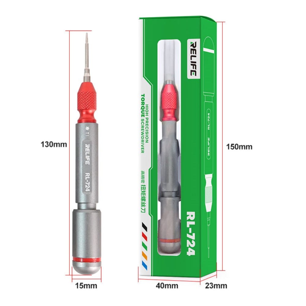 Livraison gratuite RELIFE RL-724 – Tournevis Dynamométrique Magnétique de Haute Précision - Rouge