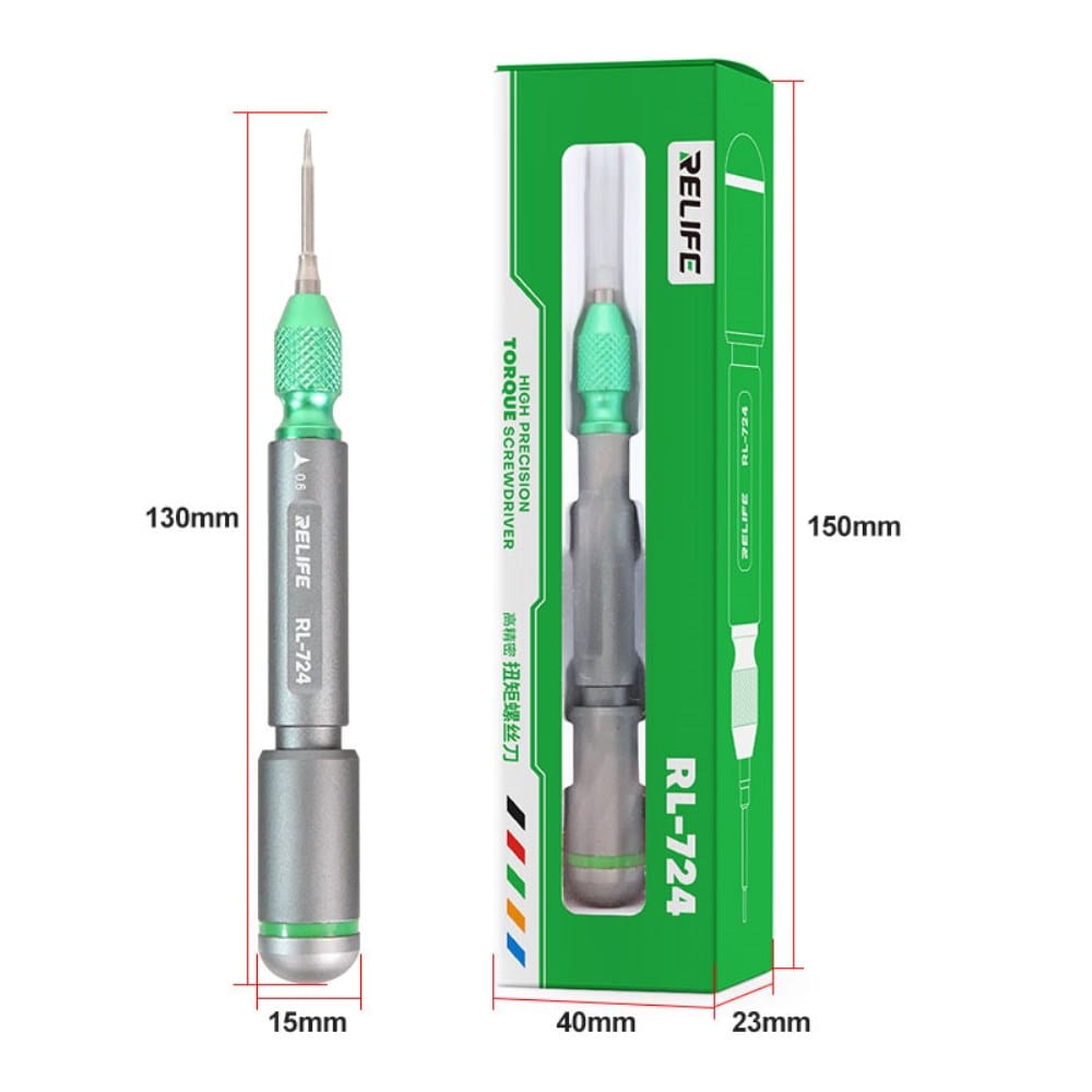 Livraison gratuite RELIFE RL-724 – Tournevis Dynamométrique Magnétique de Haute Précision - Vert 0.6